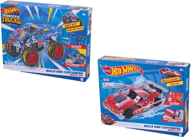 Hot Wheels Metal Tech byggesæt Monster Trucks