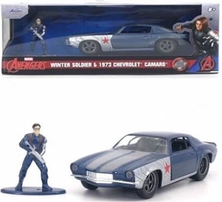 Jada Marvel Avengers Winter Soldier og en 1973 Chevrolet Camaro 1:32