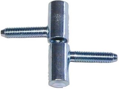 Vindueshængsel 40 mm med skruesøm, blå galvanisering