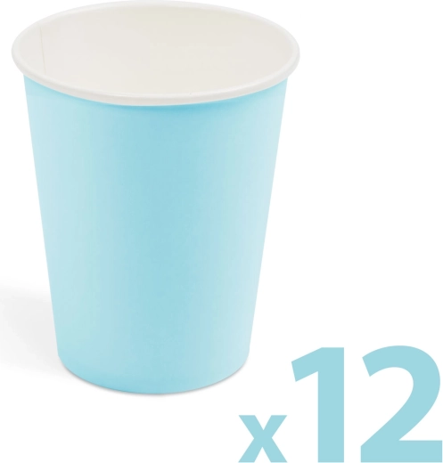 Blå papkrus 250 ml, 12 stk.