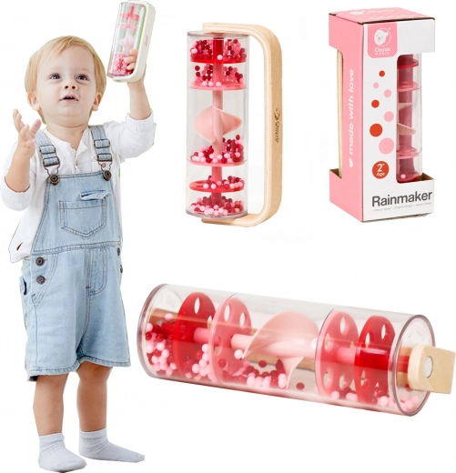 Classic World regnstav med kugler – rød