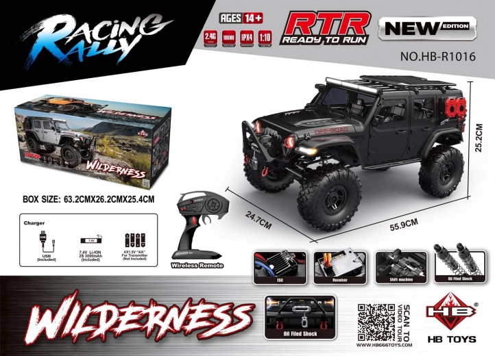 RC bil WILDERNESS RTR 1:10 sort