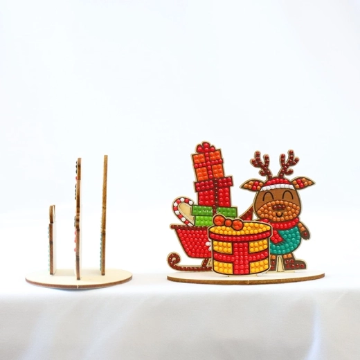 2Kids Toys diamantmaling med stander jule-rensdyr
