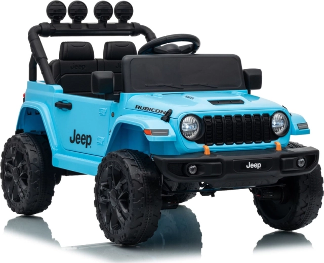 Elektrisk børnebil Jeep Rubicon 24 V – Lyseblå