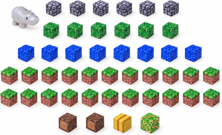 Pixelmotiver til opbygning af landskaber