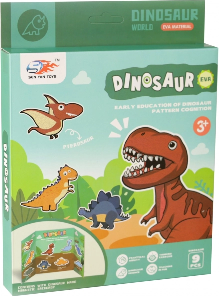 Dinosaur-magneter – kreativt sæt af skum