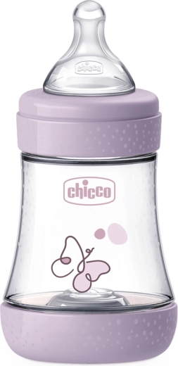 Chicco antikolik sutteflaske Perfect5 150 ml pige, langsom gennemstrømning 0m+