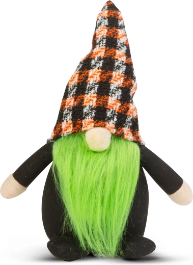 Grøn skandinavisk halloween-nisse 34 cm