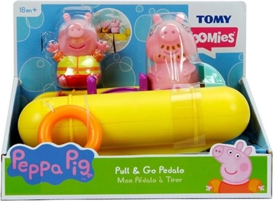TOMY Peppa Pig flydende ponton med figurer til badekar