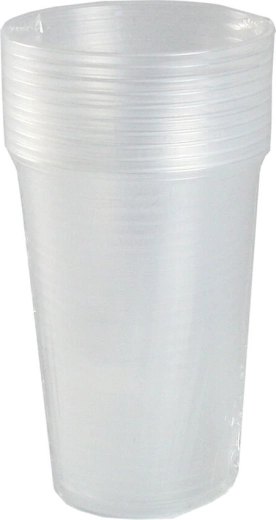 Plastkrus 200 ml transparent, genanvendelig (10 stk)