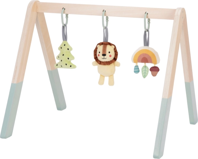 Tooky Toy træaktivitetstativ til babyer