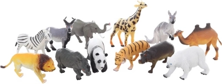 Vilde dyr plastfigur 14 cm