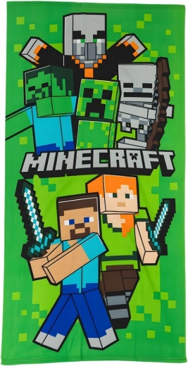 Børne-håndklæde Minecraft Swordfight 70 × 140 cm
