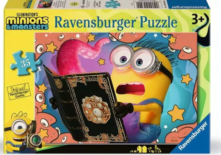 Ravensburger puslespil Mimoni og monstre 35 brikker