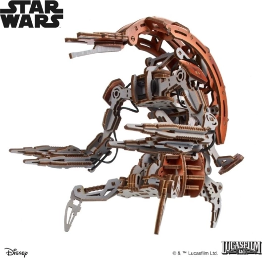 Ugears 3D mekanisk træpuslespil Star Wars Droideka