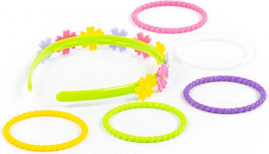 Sæt til små pyntedukker - hårbøjle og armbånd