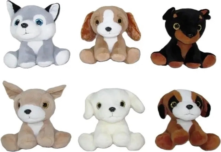 Plysset hund 20 cm