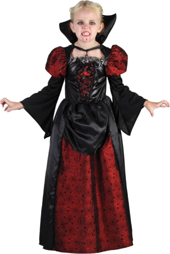Børnekostume vampyrpige 120–130 cm