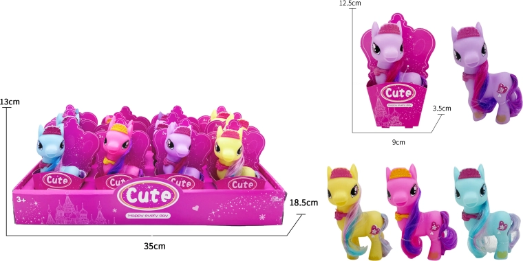 Gummi-pony 12 cm