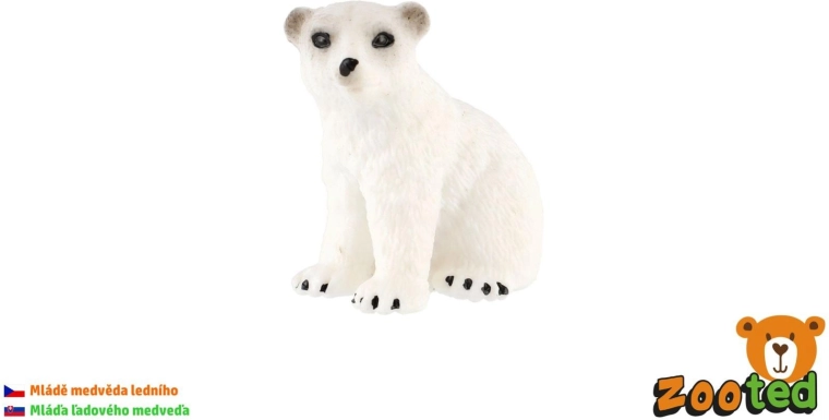 Figur af en isbjørneunge, 4 cm