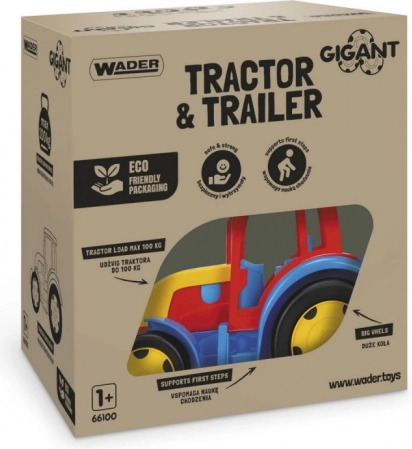 Traktor med anhænger Gigant 120 cm