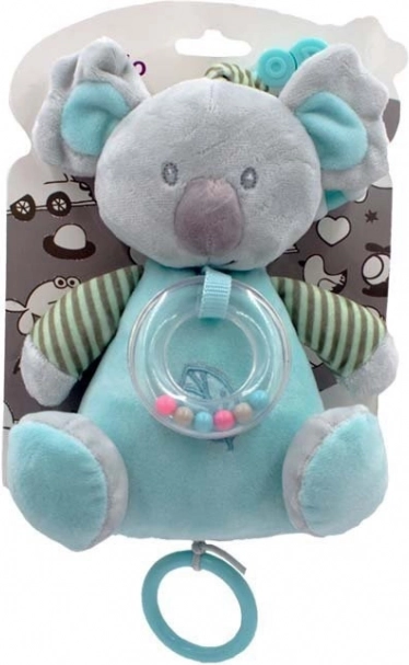 Spilende plysbamse koala mintgrøn 18 cm