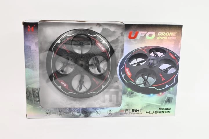 RC-drone i UFO-form med LED-belysning