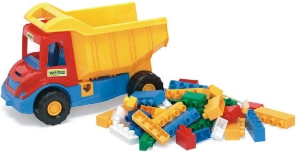 Børnelastbil med tiplad og klodser Multi Truck 38 cm