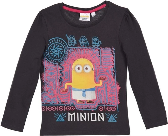 Antracitgrå T-shirt med Minions