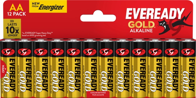 Energizer Eveready Gold AA alkaliske batterier
