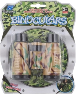 Børnekikkert i beige militærdesign