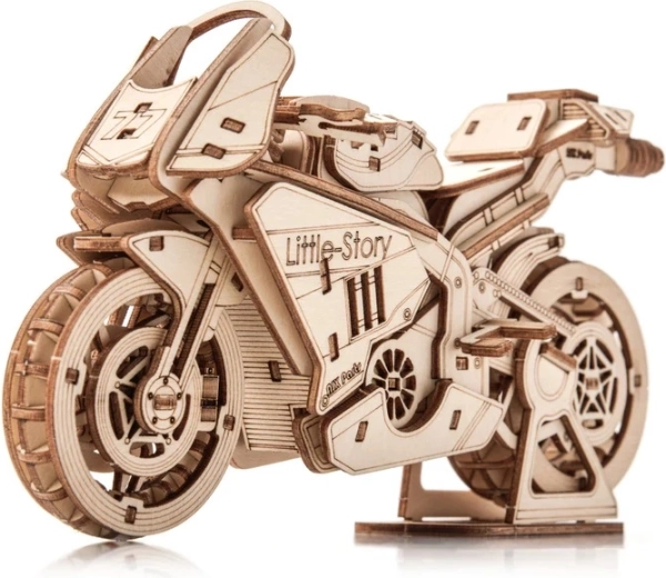 Little Story 3D-træsamlesæt motorcykel Grand Prix