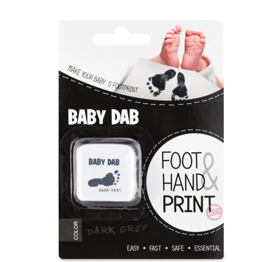 Baby Dab maling til babyaftryk – grå