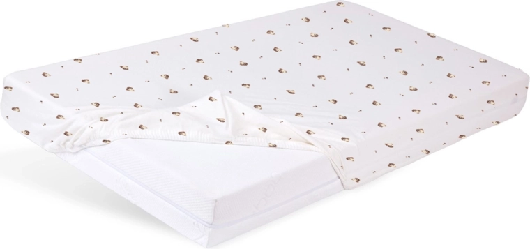 Babymatex faconsyet jersey-lagen til tremmeseng 60 × 120 cm bamse - 1 stk.