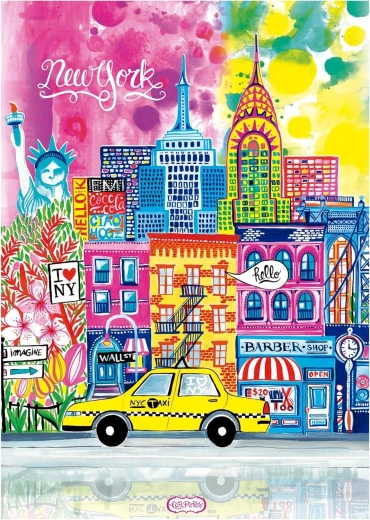 Educa puslespil Car Pintos: New York 1000 brikker