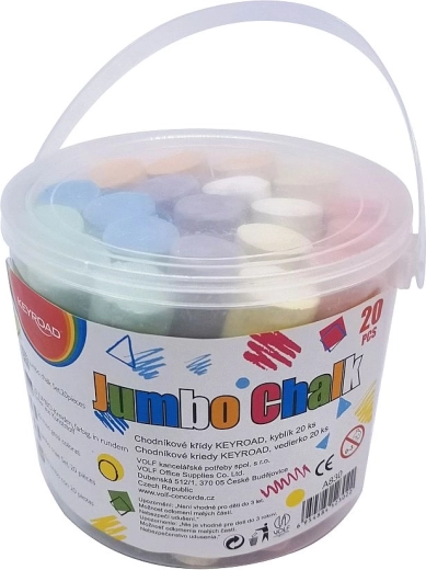 Fortovnskridt Keyroad Jumbo, spand 20 stk.