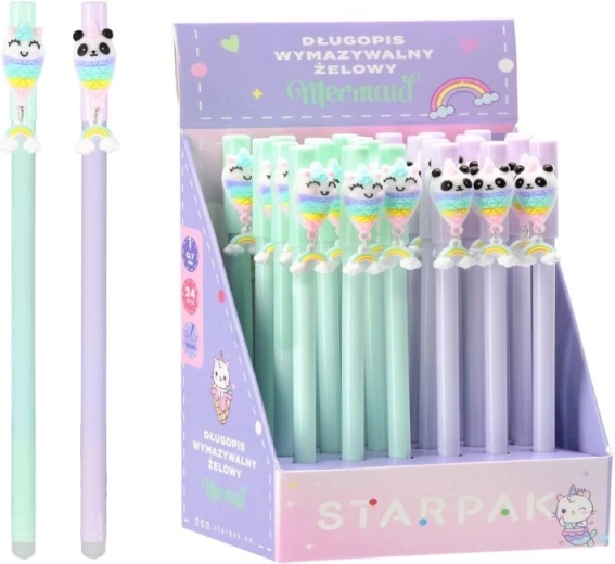Viskelæder gelpen havfrue - 1 stk.