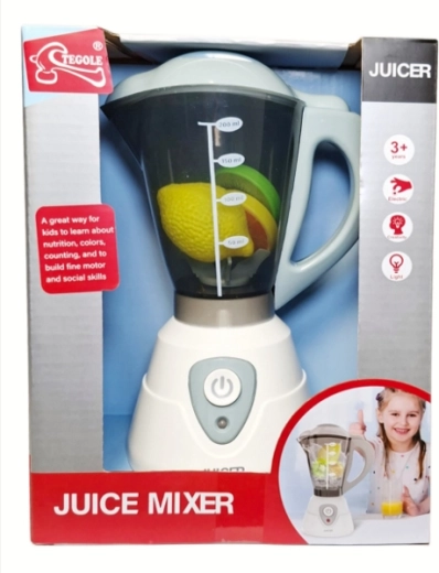 Børne-køkkenblender med frugt på batterier