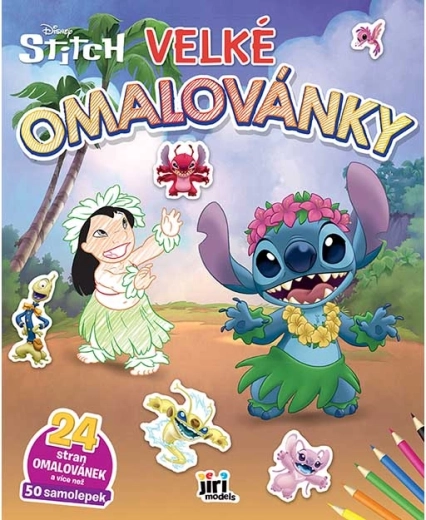 Stor Lilo & Stitch malebog med klistermærker