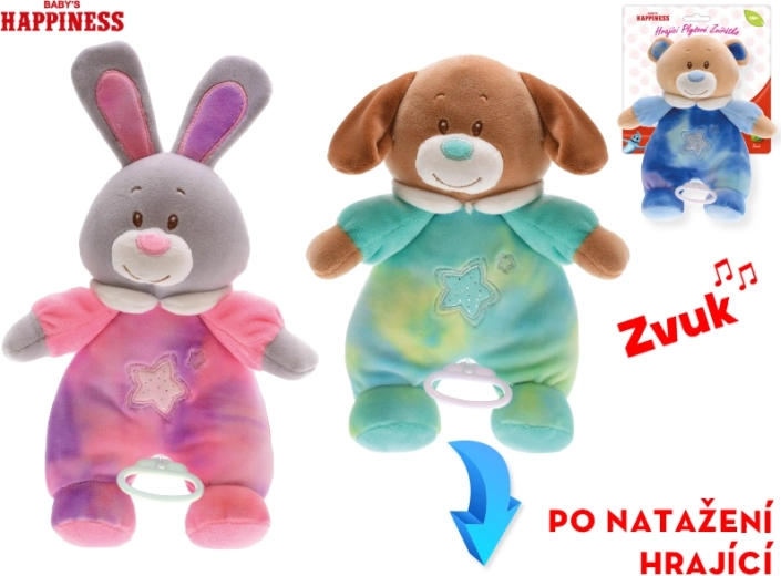 Plyslegetøj med melodi Baby Happiness 26 cm