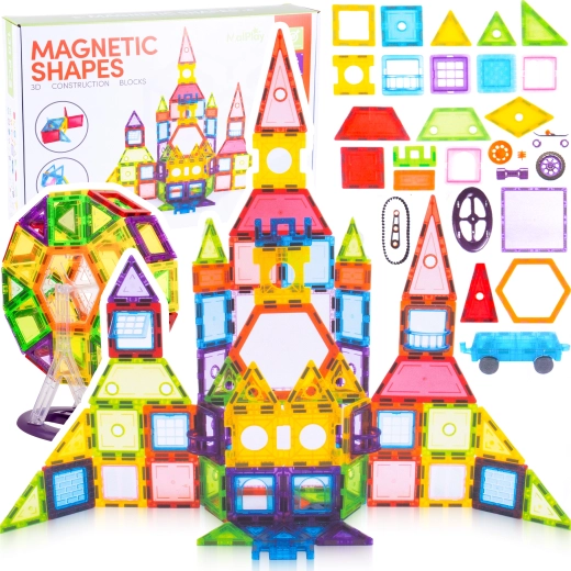 Magnetisk byggesæt-puslespil 130 dele