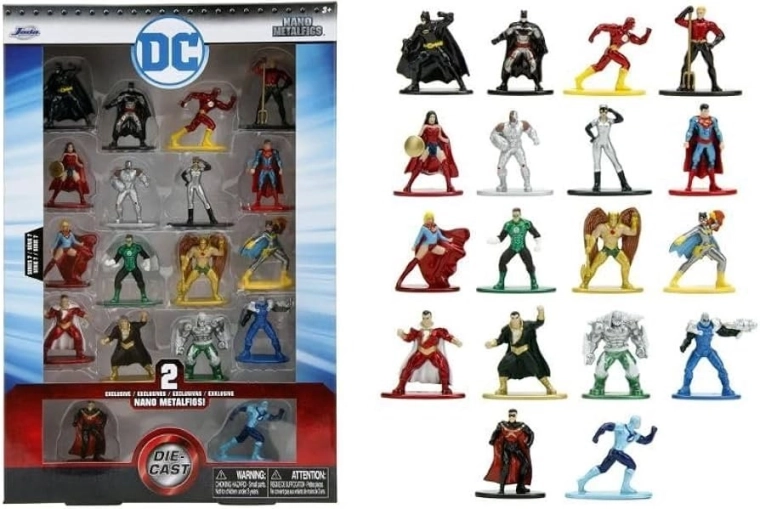 Metalsamlerfigurer fra DC – sæt med 18 stk., serie 7 (målestok 1:65)
