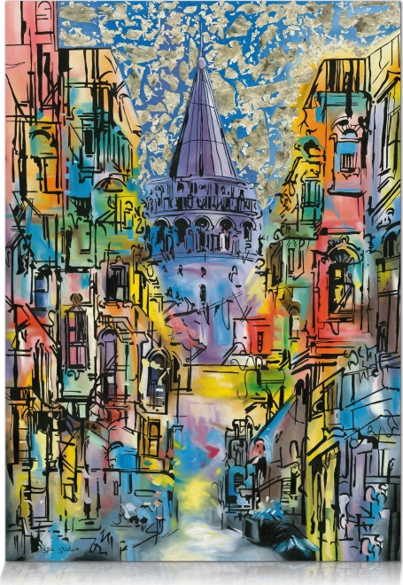 Metalisk puslespil Galata-tårnet 1000 brikker