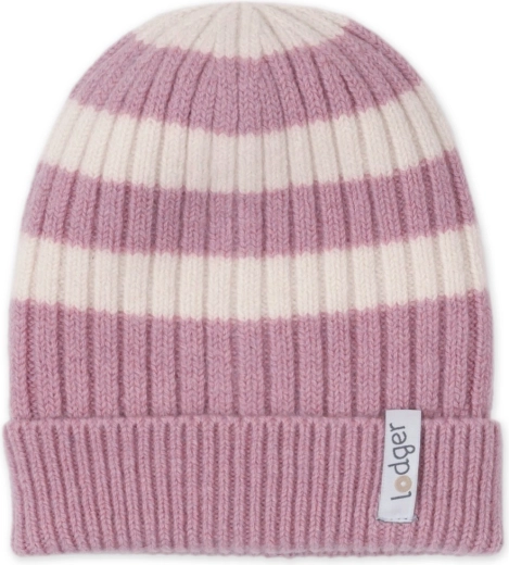 Lodger hue Stripe Merino mauve 3–6 måneder