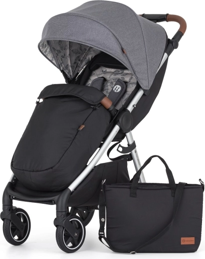 Petite&Mars sportsklapvogn Royal3 silver ultimate grey