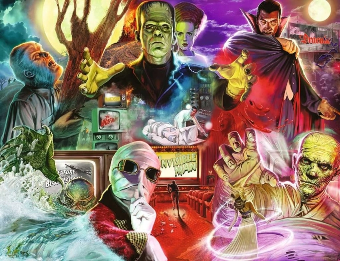 Ravensburger puslespil Universal Monsters 2000 brikker