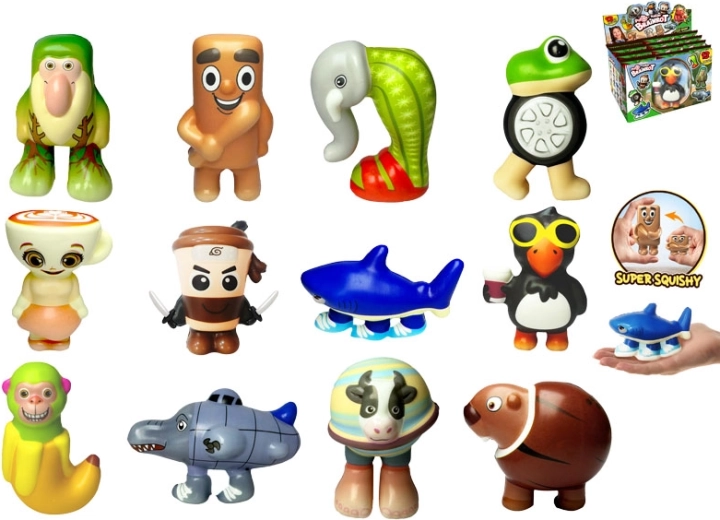 Brainrot PuffUps Squishy antistress-figurer – 12 stilarter i mystery-pakke