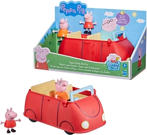 Peppa Pig-familiebil med figurer