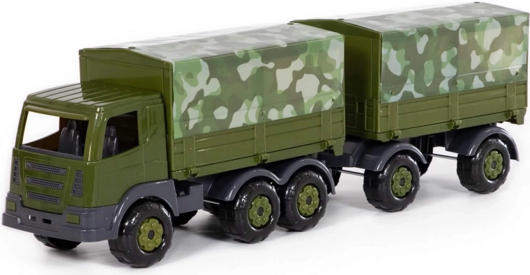 Militær lastbil SuperTruck med trailer - 1 stk.