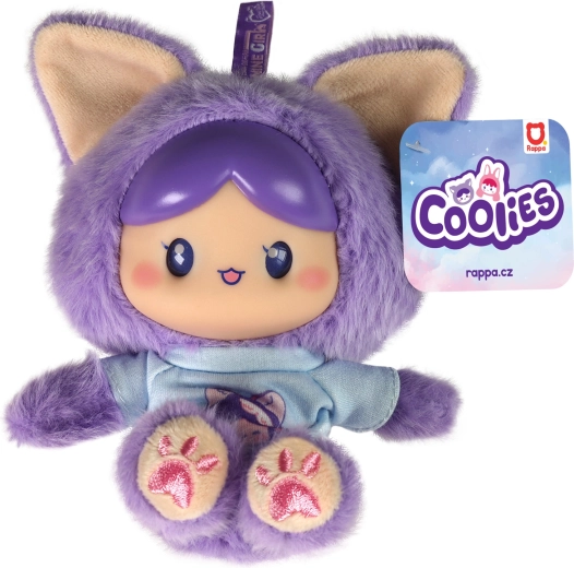 Coolies plysdukke lilla 15 cm